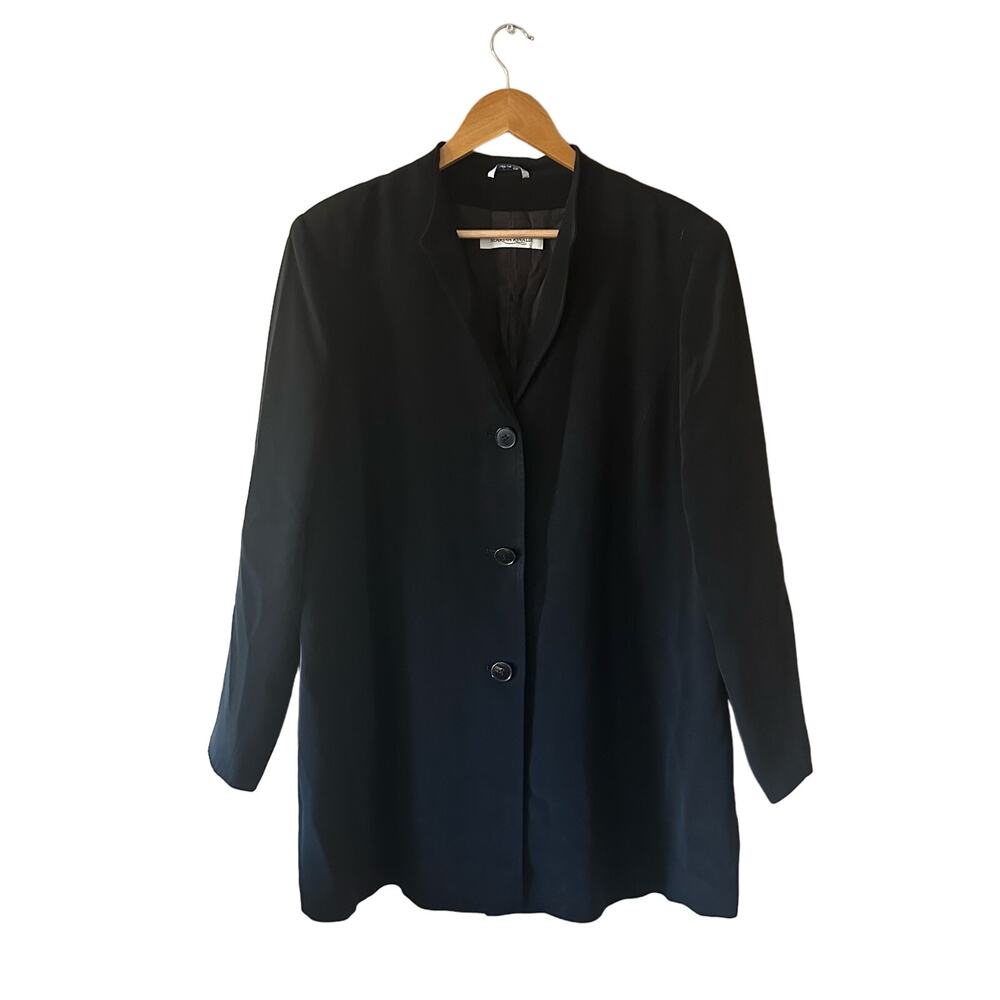 Marina Rinaldi Black Overcoat Size 23 (14W)